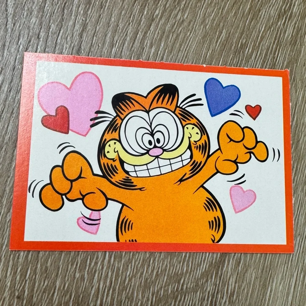 VINTAGE 1978 GARFIELD Valentine’s Day Cards & Envelopes Lot of 6 Hallmark
